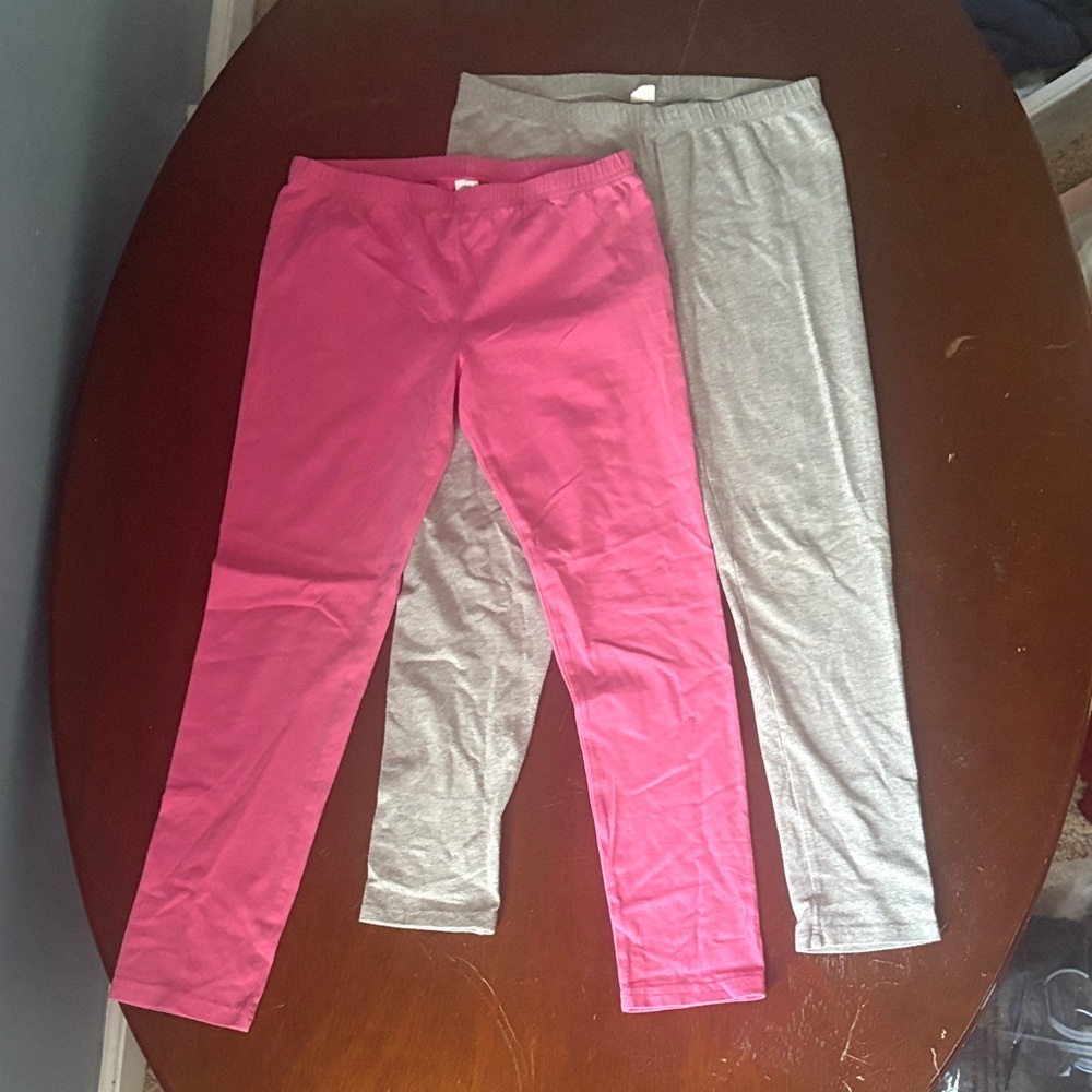 Children’s Place Vibrant Pink and Classic Gray Kids Leggings